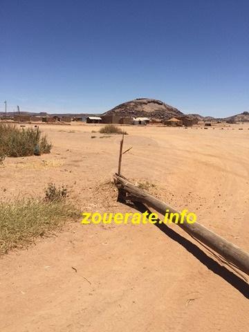 صورة من احد الاعمدة التي تحطمت 