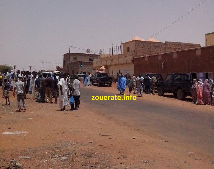عناصر من الدرك والشرطة في مكان الحادث زوال اليوم 