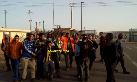 صورة م وقفة احتجاجية سابقة لعمال سانترال -أرشيف