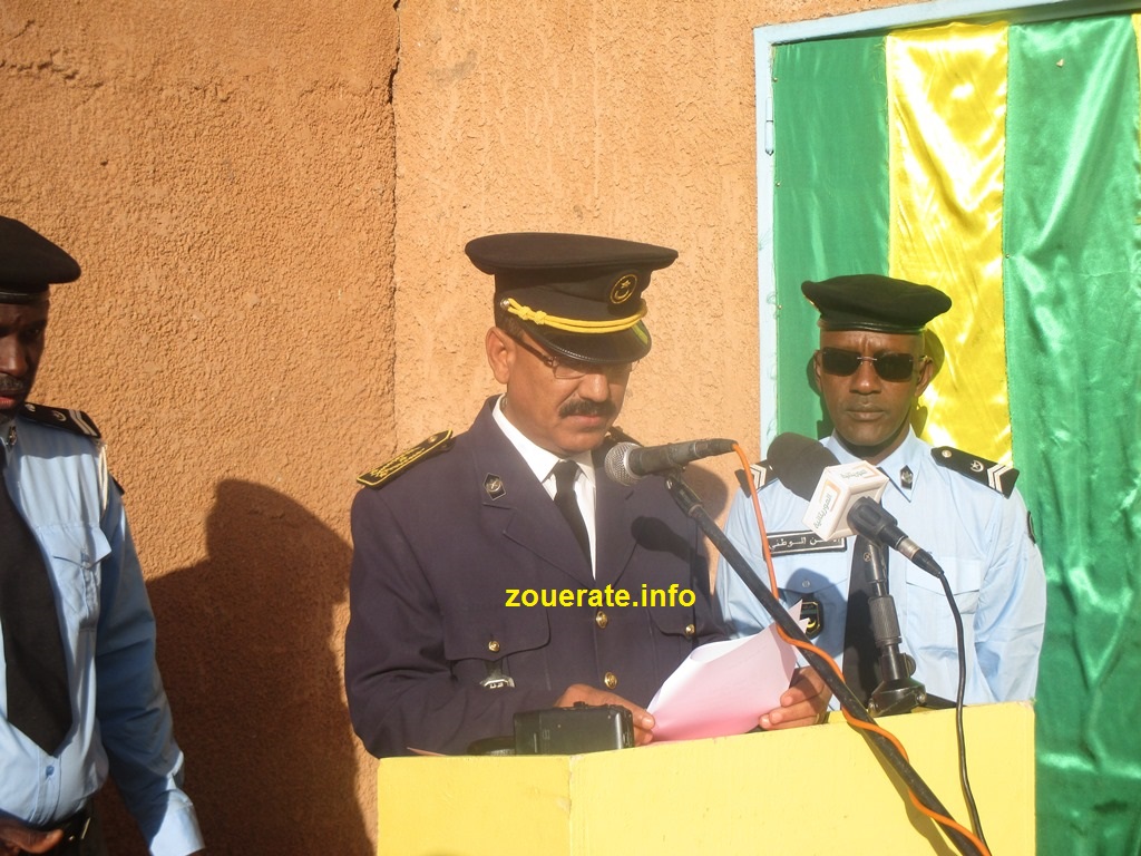 المدير الجهوي للأمن في تيرس زمور خلال كلمته في الحفل