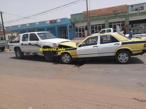 صورة من حادث سير مماثل الأربعاء الماضي في ازويرات-أرشيف