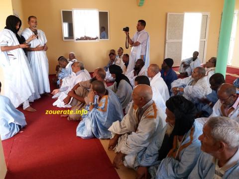 ممثل عن سكان الحي الذي بني فيه مسجد الهدى خلال كلمته