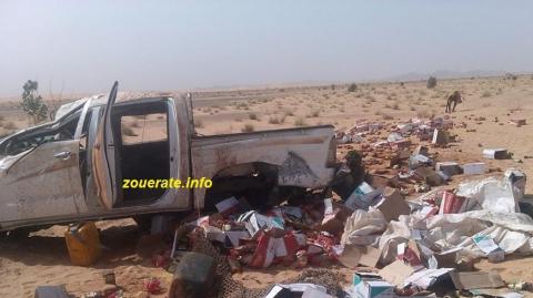 صورة السيارة في مكان الحادث اليوم