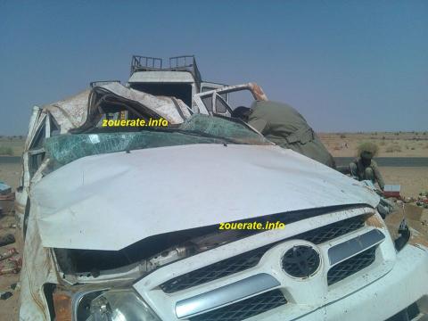 صورة السيارة في مكان الحادث اليوم
