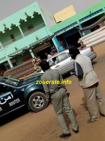 أحد عناصر أمن الطرق في ازويرات بزيه الجديد صباح اليوم