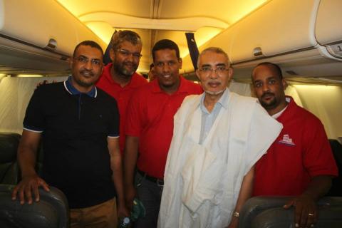 المهندس محمد بوي ولد اسويدي في يوم زيارة الوزير الأول لمطار ام التونسي