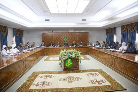 جلسة مجلس الوزراء الموريتاني-تصوير الوكالة الموريتانية للأنباء