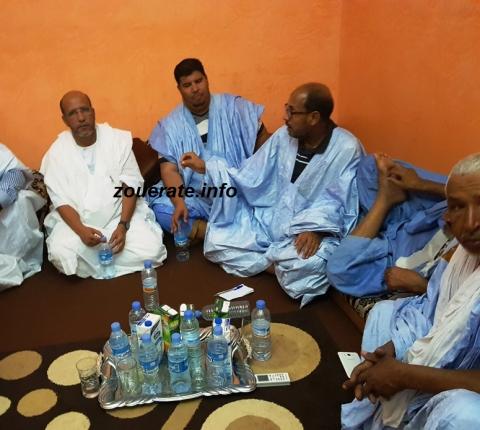 جانب من اجتماع رجال الأعمال المستثمرين في المجال البارحة رفقة النائب حمود ولد المالحة