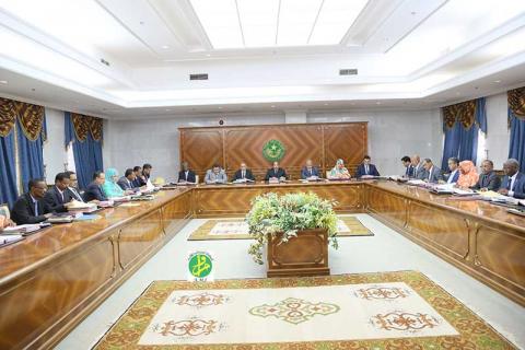 جلسة اجتماع مجلس الوزراء الأخيرة-تصوير الوكالة الموريتانية للأنباء