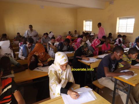 جانب من امتحانات الإمتياز بالنسبة لمستوى السنة الخامسة ثانوية