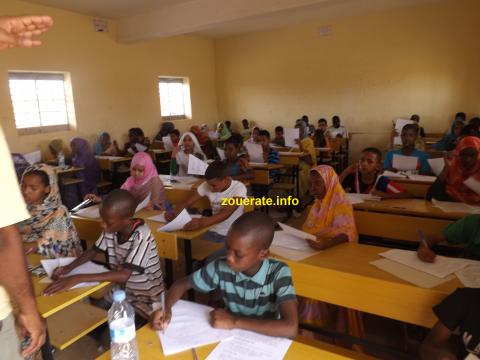 جانب من امتحانات الإمتياز بالنسبة لمستوى السنة الأولى إعدادية