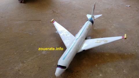 نموذج طائرة من إبداعات احمد ولد اكريكد