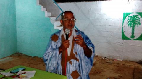 محمد ولد خيري حاكم سابق-أحد المنتسبين الجدد لحزب تواصل في ازويرات