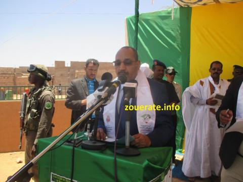 وزير الداخلية احمدو ولد عبد الله خلال كلمته 