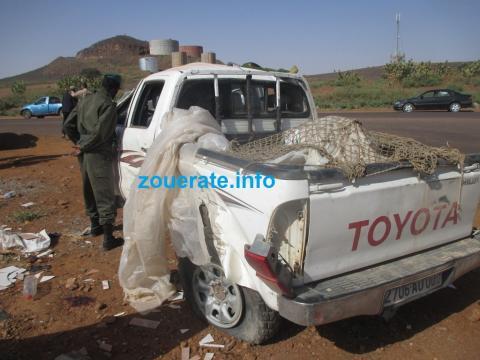 حادث سابق لسيارة نقل قرب ازويرات-ازويرات انفو/ أرشيف