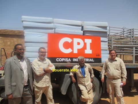 مدير المستشفى الجهوي مع مسؤولي شركة CPI
