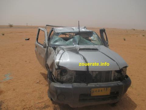 صورة السيارة التي وقد فيها الحادث