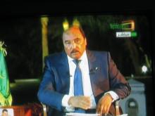 الرئيس الموريتاني محمد ولد عبد العزيز في لقائه التلفزيوني الليلة